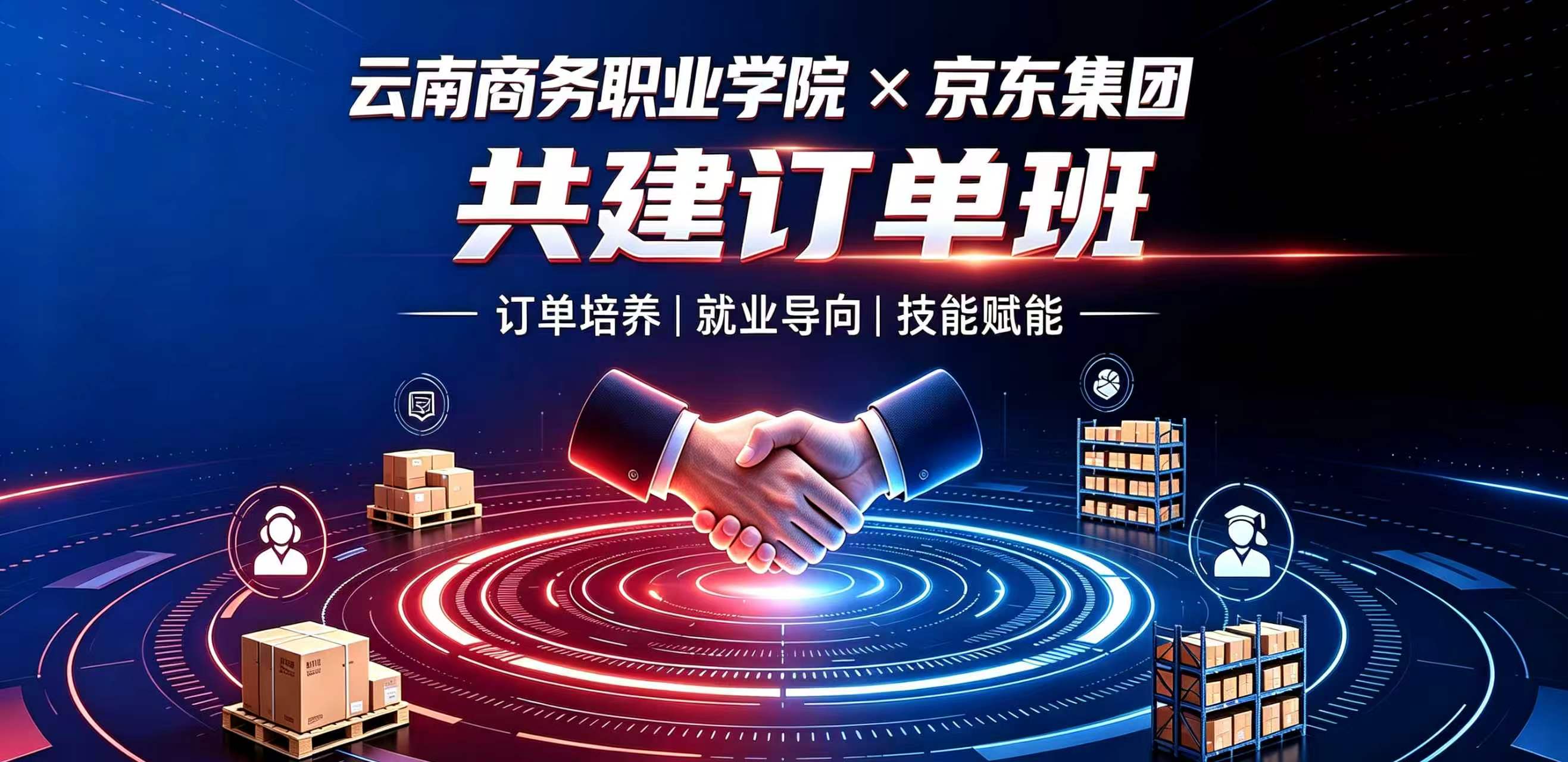 重磅！云南商务职业学院与京东集团共建三个订单班